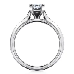 Clearance Gabriel & Co. Ellis - 14K White Gold Emerald Cut Diamond Engagement Ring