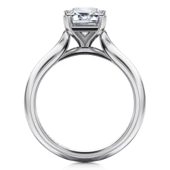 Hot Gabriel & Co. Ellis - 14K White Gold Emerald Cut Diamond Engagement Ring