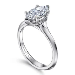 Online Gabriel & Co. Ellis - 14K White Gold Marquise Shape Diamond Engagement Ring