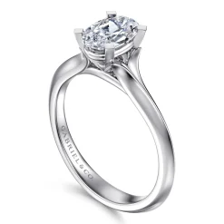 Online Gabriel & Co. Ellis - 14K White Gold Oval Diamond Engagement Ring