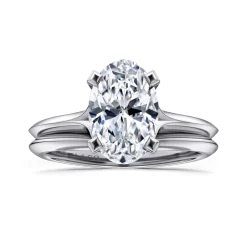 Hot Gabriel & Co. Ellis - 14K White Gold Oval Diamond Engagement Ring