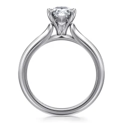 New Gabriel & Co. Ellis - 14K White Gold Pear Shape Diamond Engagement Ring