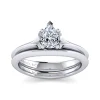 Sale Gabriel & Co. Ellis - 14K White Gold Pear Shape Diamond Engagement Ring