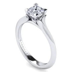 Online Gabriel & Co. Ellis - 14K White Gold Princess Cut Diamond Engagement Ring