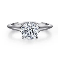 Online Gabriel & Co. Ellis - 14K White Gold Round Diamond Engagement Ring