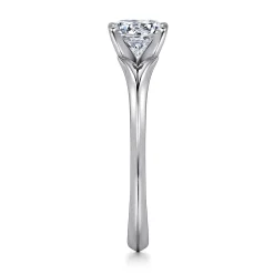 Outlet Gabriel & Co. Ellis - 14K White Gold Round Diamond Engagement Ring