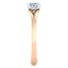Sale Gabriel & Co. Ellis - 14K White-Rose Gold Princess Cut Diamond Engagement Ring