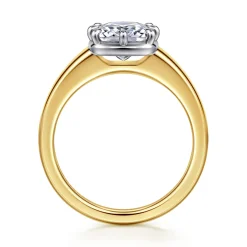 Gabriel & Co. Elowen - 14K Yellow Gold Elongated Cushion Solitaire Diamond Engagement Ring
