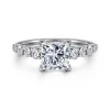 Sale Gabriel & Co. Emberlie - 14K White Gold Princess Cut Diamond Engagement Ring
