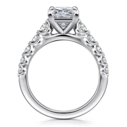 Sale Gabriel & Co. Emberlie - 14K White Gold Princess Cut Diamond Engagement Ring