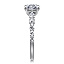 Sale Gabriel & Co. Emberlie - 14K White Gold Princess Cut Diamond Engagement Ring