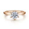 Online Gabriel & Co. Emma - 14K Rose Gold 6 Prong Round Solitaire Engagement Ring