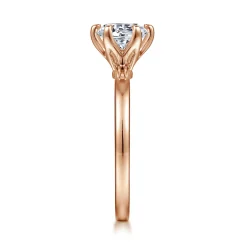 Online Gabriel & Co. Emma - 14K Rose Gold 6 Prong Round Solitaire Engagement Ring