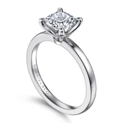 Sale Gabriel & Co. Emma - 14K White Gold Cushion Cut Solitaire Engagement Ring