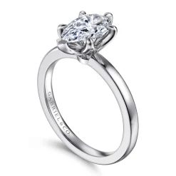 Online Gabriel & Co. Emma - 14K White Gold Pear Shape Solitaire Engagement Ring
