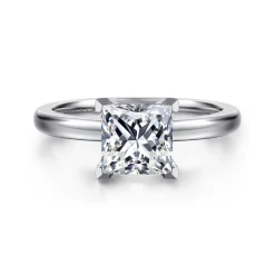 Hot Gabriel & Co. Emma - 14K White Gold Princess Cut Solitaire Engagement Ring