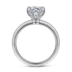 Online Gabriel & Co. Emma - 14K White Gold 6 Prong Round Solitaire Engagement Ring