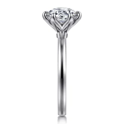 Hot Gabriel & Co. Emma - 14K White Gold 6 Prong Round Solitaire Engagement Ring
