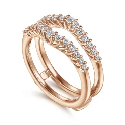 Online Gabriel & Co. Emmalee - 14K Rose Gold Diamond Ring Enhancer - 0.45 ct