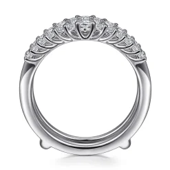 Best Gabriel & Co. Emmalee - 14K White Gold Diamond Ring Enhancer - 0.45 ct