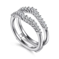 Best Gabriel & Co. Emmalee - 14K White Gold Diamond Ring Enhancer - 0.45 ct