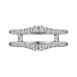 Best Gabriel & Co. Emmalee - 14K White Gold Diamond Ring Enhancer - 0.45 ct