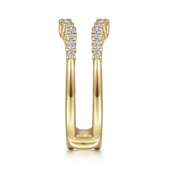 Gabriel & Co. Emmalee - 14K Yellow Gold Diamond Ring Enhancer - 0.45 ct
