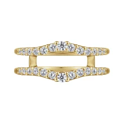 Gabriel & Co. Emmalee - 14K Yellow Gold Diamond Ring Enhancer - 0.45 ct