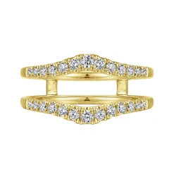 Best Gabriel & Co. Emmalynn - 14K Yellow Gold Diamond Ring Enhancer - 0.45 ct