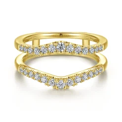 Best Gabriel & Co. Emmalynn - 14K Yellow Gold Diamond Ring Enhancer - 0.45 ct