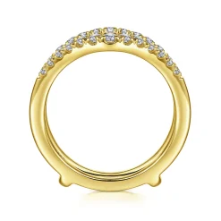 Best Gabriel & Co. Emmalynn - 14K Yellow Gold Diamond Ring Enhancer - 0.45 ct