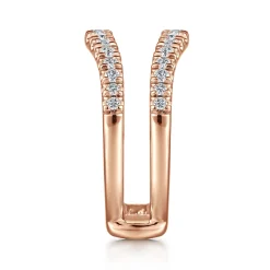 Discount Gabriel & Co. Emmarie - 14K Rose Gold Diamond Ring Enhancer - 0.5 ct
