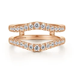 Discount Gabriel & Co. Emmarie - 14K Rose Gold Diamond Ring Enhancer - 0.5 ct