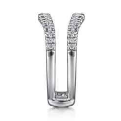 Outlet Gabriel & Co. Emmarie - 14K White Gold Diamond Ring Enhancer - 0.5 ct