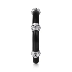 Hot Gabriel & Co. Enamel - 14K White Gold Bujukan Bar Split Stackable with Black Enamel