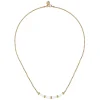 Discount Gabriel & Co. Enamel - 14K Yellow Gold Bujukan Bar Necklace with White Enamel