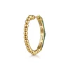 Hot Gabriel & Co. Enamel - 14K Yellow Gold Bujukan Beads and Blue Topaz Classic Hoop Earrings with Chrome Green Enamel