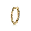 Sale Gabriel & Co. Enamel - 14K Yellow Gold Bujukan Beads and Bar Split Classic Hoop with Dusk Blue Enamel