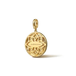 Online Gabriel & Co. Enamel - 14K Yellow Gold Diamond Medallion With Detachable Bail with Black Enamel