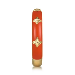 Outlet Gabriel & Co. Enamel - 14K Yellow Gold Star Split Stackable with Orange Enamel