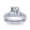 Sale Gabriel & Co. Erica - 14K White Gold Round Diamond Engagement Ring