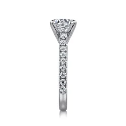 Sale Gabriel & Co. Erica - 14K White Gold Round Diamond Engagement Ring