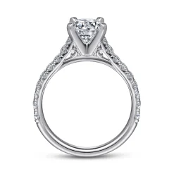 Outlet Gabriel & Co. Erica - 14K White Gold Round Diamond Engagement Ring