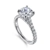 Gabriel & Co. Erica - Platinum Round Diamond Engagement Ring