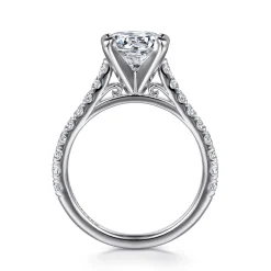 Gabriel & Co. Erica - Platinum Round Diamond Engagement Ring