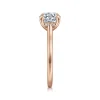 New Gabriel & Co. Ericka - 14K Ros+D145e Gold Round Diamond Engagement Ring