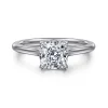 Gabriel & Co. Ericka - 14K White Gold Cushion Cut Diamond Engagement Ring