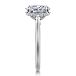 Online Gabriel & Co. Ericka - 14K White Gold Oval Diamond Engagement Ring