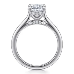 Online Gabriel & Co. Ericka - 14K White Gold Oval Diamond Engagement Ring