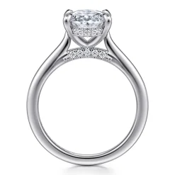 Online Gabriel & Co. Ericka - 14K White Gold Oval Diamond Engagement Ring